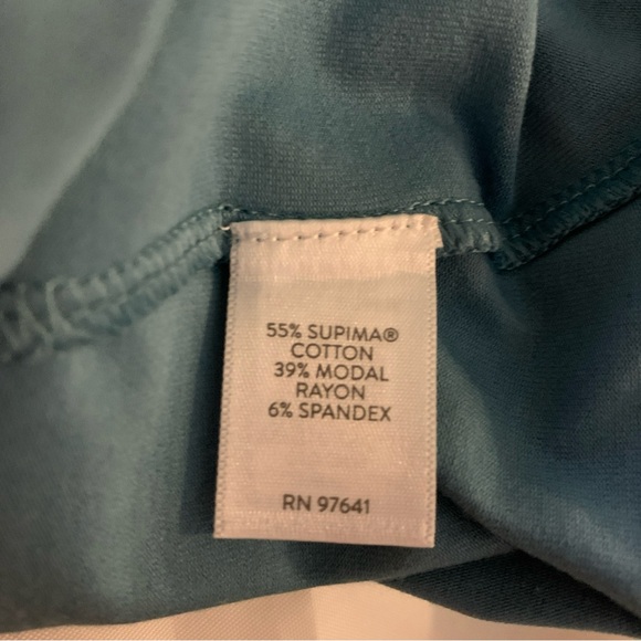 J Jill Luxe Supima Turtleneck Tunic Light Blue Modal Sz 4x Plus Size Casual - Picture 6 of 7